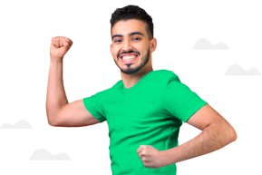 Imagem de uma pessoa feliz