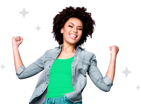 Imagem de uma pessoa feliz