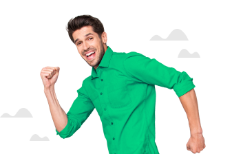 Imagem de uma pessoa feliz