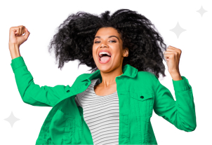 Imagem de uma pessoa feliz