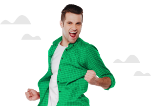 Imagem de uma pessoa feliz