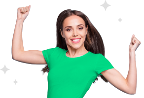 Imagem de uma pessoa feliz