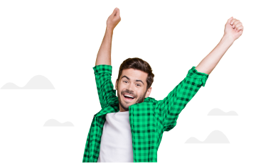 Imagem de uma pessoa feliz